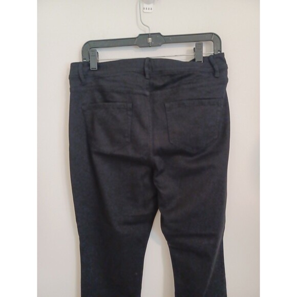 J Jill Denim Jeans Womens 12 Black High Rise Straight Leg Ankle Zip Fly Stretch - Picture 7 of 7